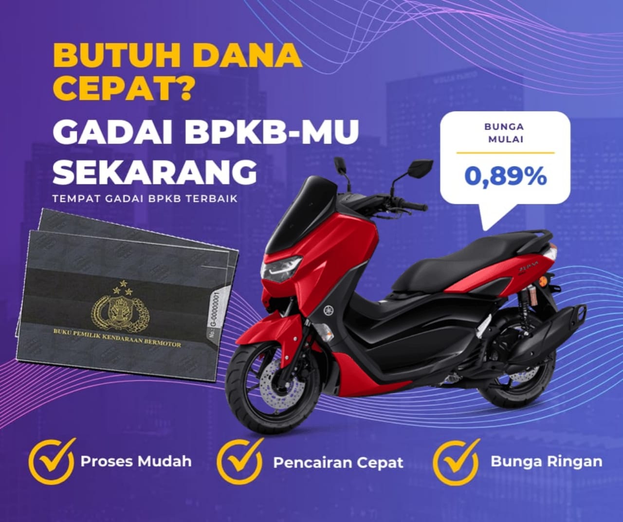 Kredit Jaminan Bpkb Motor Yamaha Nmax 155 Dapat Dana Berapa? Seperti Ini Simulasinya